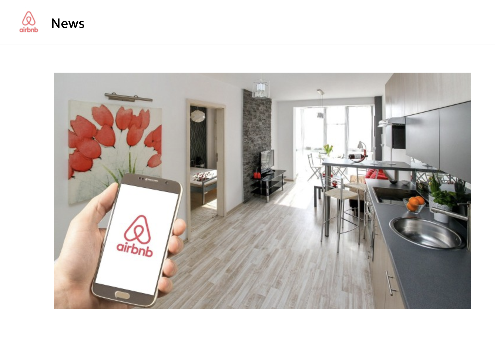 Screenshot of Airbnb 2021 Landing Page